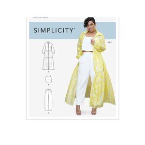 Simplicity Sewing Pattern S9114 Misses Dress Top Pants Sizes 16-24‎ Uncut